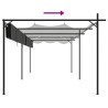 Pergola avec toit rétractable anthracite 589x292x230 cm 