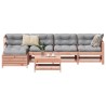 Salon de jardin 6 pcs bois massif sapin de douglas 