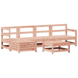 Salon de jardin 6 pcs bois massif sapin de douglas 