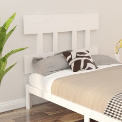 Tête de lit Blanc 103,5x3x81 cm Bois massif de pin 