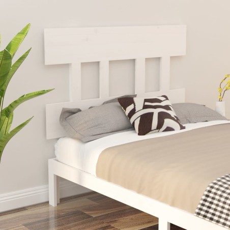 Tête de lit Blanc 103,5x3x81 cm Bois massif de pin 