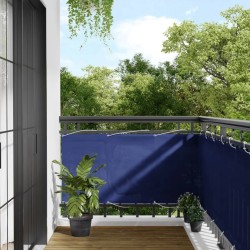 Écran de balcon bleu 75x800 cm 100% polyester oxford 