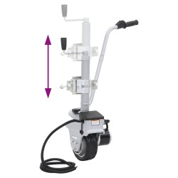 Roue motrice pour remorque en aluminium 12 V 350 W 