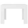 Table basse blanc 50x50x35 cm bois d'ingénierie 