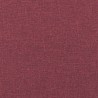 Canapé à 3 places avec repose-pieds Rouge bordeaux 180 cm Tissu 