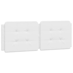 Lit avec matelas blanc 140x190 cm similicuir 