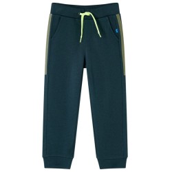 Pantalon de survêtement enfants avec cordon de serrage vert mousse 140 