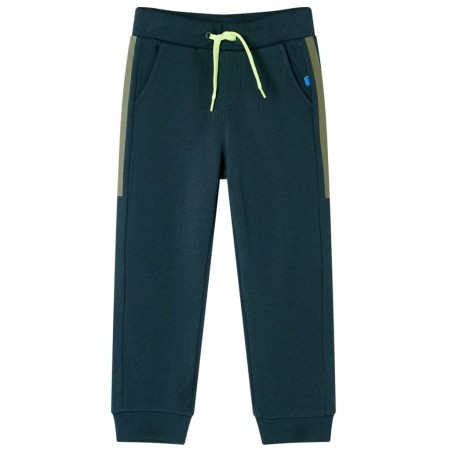 Pantalon de survêtement enfants avec cordon de serrage vert mousse 140 