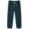 Pantalon de survêtement enfants avec cordon de serrage vert mousse 140 