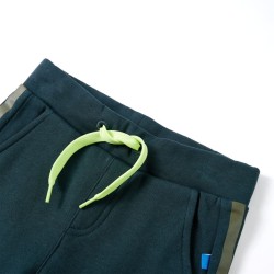 Pantalon de survêtement enfants avec cordon de serrage vert mousse 140 