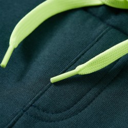 Pantalon de survêtement enfants avec cordon de serrage vert mousse 140 