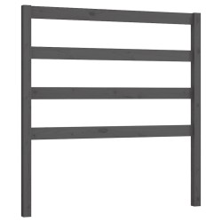 Tête de lit Gris 81x4x100 cm Bois massif de pin 