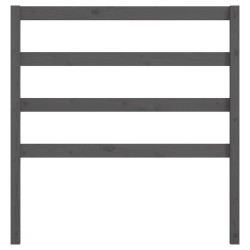 Tête de lit Gris 81x4x100 cm Bois massif de pin 