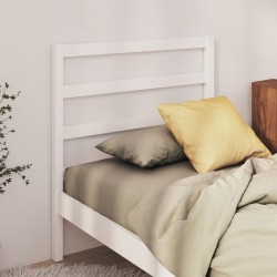 Tête de lit Blanc 81x4x100 cm Bois massif de pin 