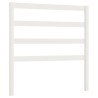 Tête de lit Blanc 81x4x100 cm Bois massif de pin 