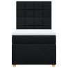 Sommier à lattes de lit avec matelas Noir 90x200 cm Tissu 
