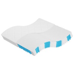 Matelas à ressorts ensachés dureté moyenne 200x200 cm 