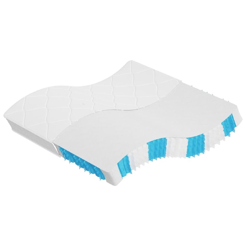 Matelas à ressorts ensachés dureté moyenne 200x200 cm 