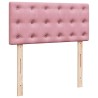 Sommier à lattes de lit avec matelas Rose 100x200 cm Velours 