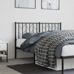 Tête de lit métal noir 135 cm 