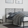 Tête de lit métal noir 135 cm 