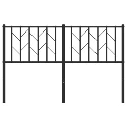 Tête de lit métal noir 135 cm 