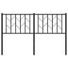 Tête de lit métal noir 135 cm 
