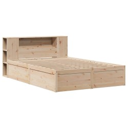 Cadre de lit sans matelas 120x200 cm bois de pin massif 