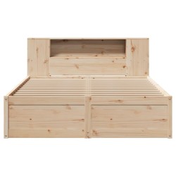 Cadre de lit sans matelas 120x200 cm bois de pin massif 
