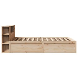 Cadre de lit sans matelas 120x200 cm bois de pin massif 