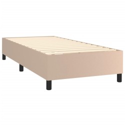 Sommier à lattes de lit avec matelas Cappuccino 90x190 cm 