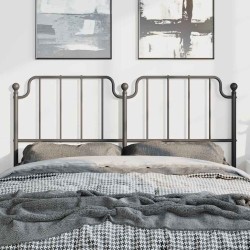Tête de lit métal noir 150 cm 
