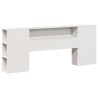 Cadre de lit sans matelas blanc 200x200 cm bois massif de pin 