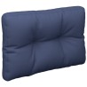 Coussins de palette lot de 2 bleu marine tissu 