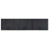 Tapis rectangulaire gris 70x300 cm bambou 