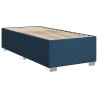 Sommier à lattes de lit avec matelas Bleu 90x190 cm Tissu 
