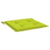 Coussins de chaise de jardin lot de 4 vert vif 50x50x3 cm 