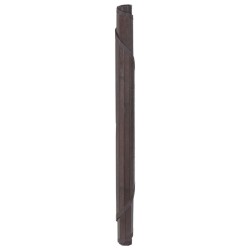 Tapis rond marron foncé 100 cm bambou 