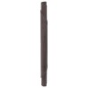 Tapis rond marron foncé 100 cm bambou 
