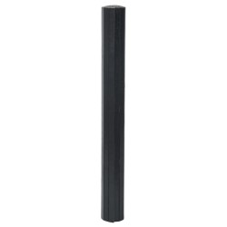 Tapis rectangulaire noir 70x300 cm bambou 