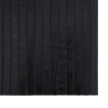 Tapis rectangulaire noir 70x300 cm bambou 
