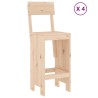Ensemble de bar de jardin 5 pcs bois de pin massif 