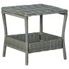 Table de jardin Gris clair 45x45x46,5 cm Résine tressée 