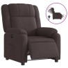 Fauteuil inclinable électrique Marron foncé Tissu 