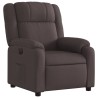 Fauteuil inclinable électrique Marron foncé Tissu 