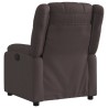 Fauteuil inclinable électrique Marron foncé Tissu 