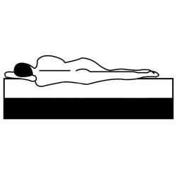 Matelas de sommier à lattes 160x80x20 cm tissu 