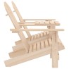 Chaises de jardin Adirondack avec table bois de sapin solide 