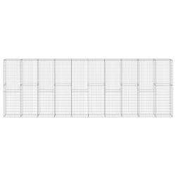 Mur à gabion avec couvercles Acier galvanisé 600x30x200 cm 