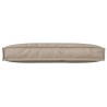 Coussin Pallet pour le dos Taupe 80x40x12 cm Tissu Oxford 
